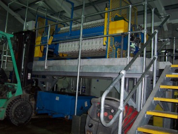 Lough na Minna treatment plant, plate and skip